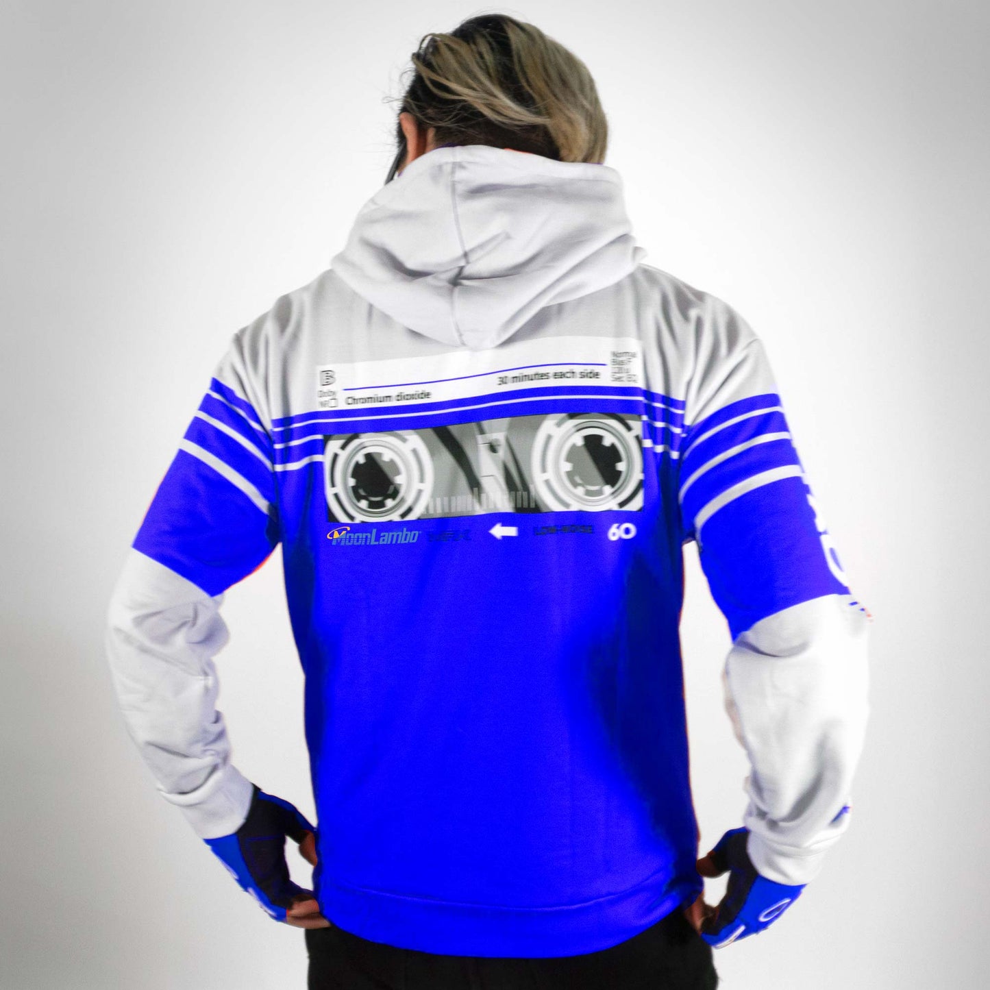 Men's Cassette Throwback Hoodie Nitro Blue