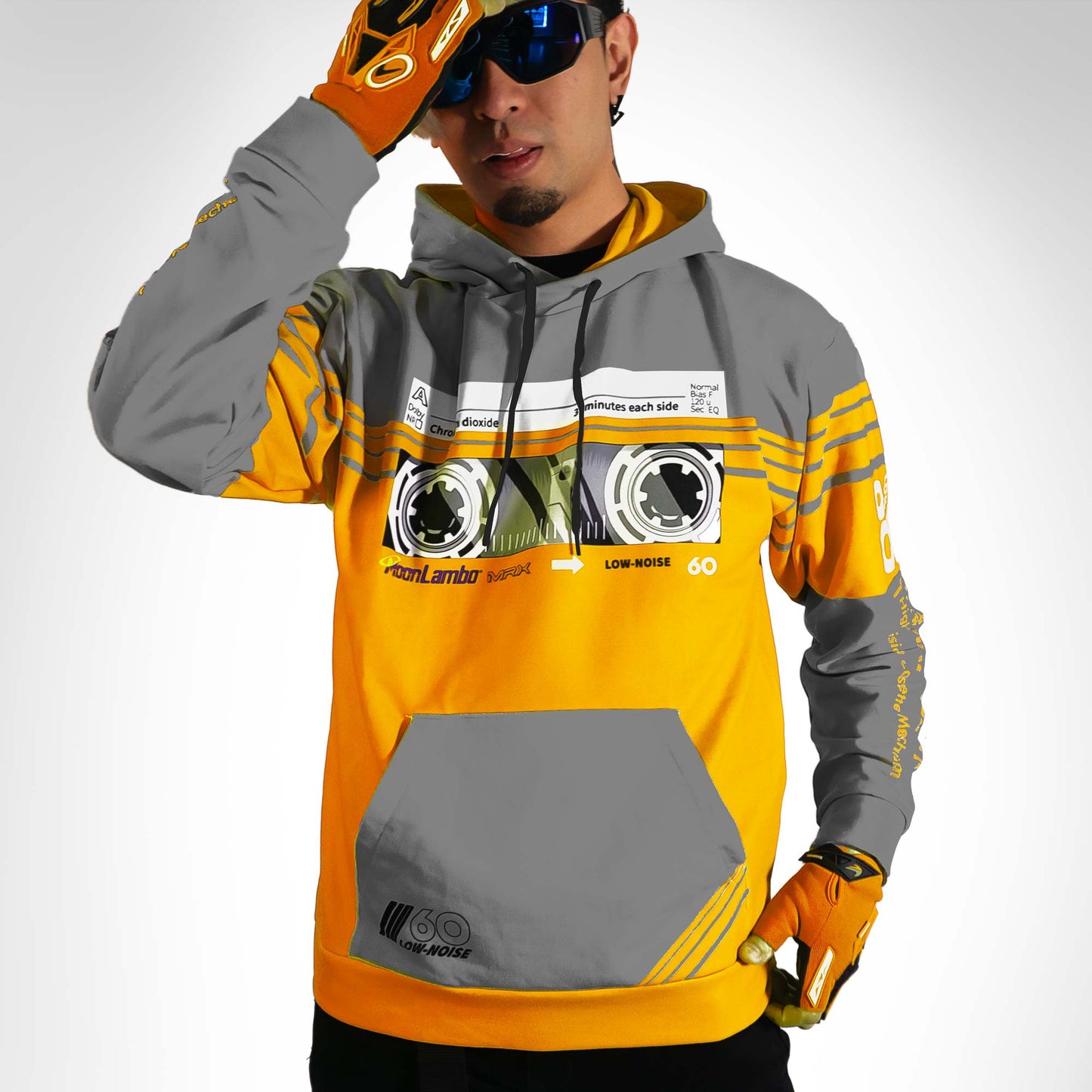 Men's Cassette Throwback Hoodie Mustard