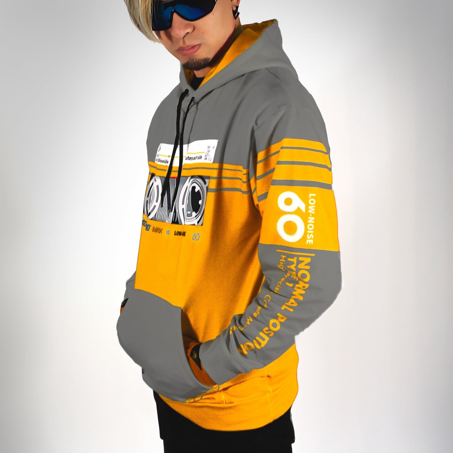 Men's Cassette Throwback Hoodie Mustard