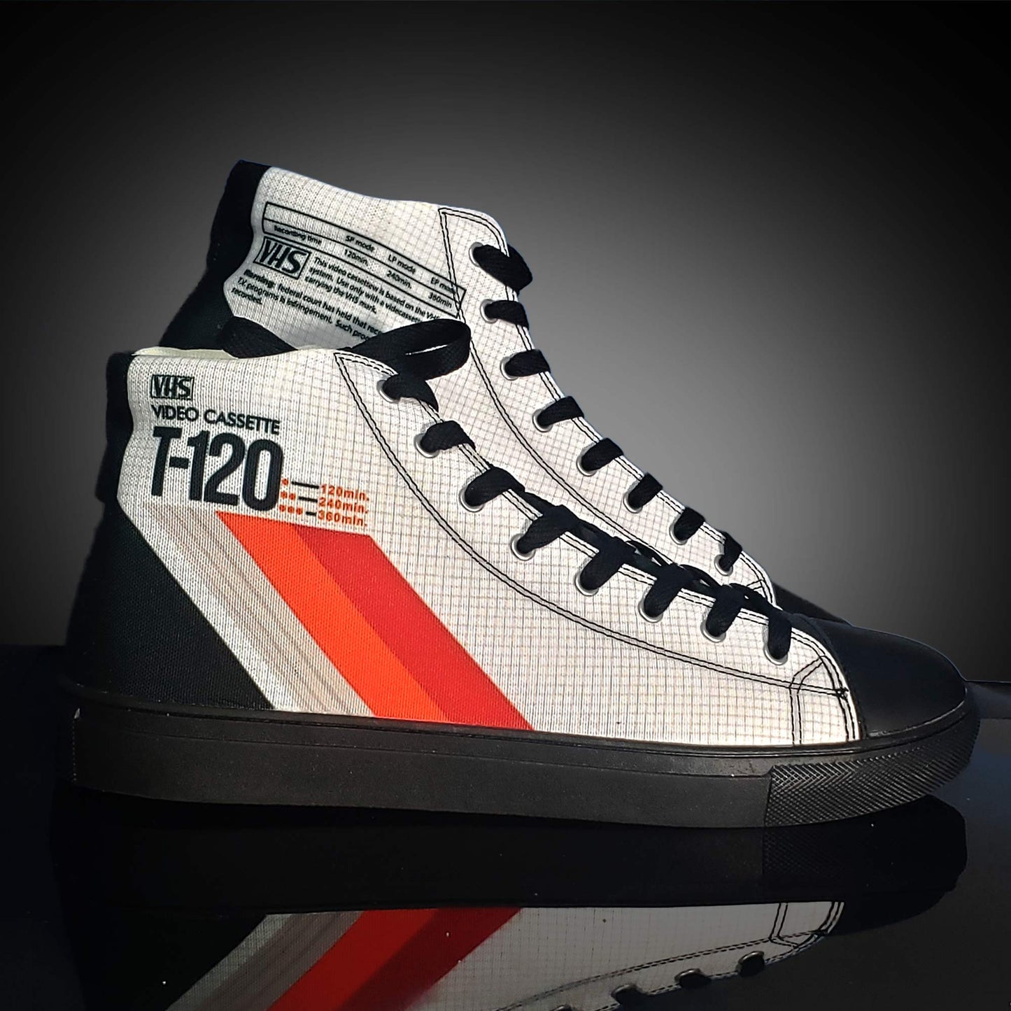 VHS THROWBLVCK Women's Hightop Canvas Shoe