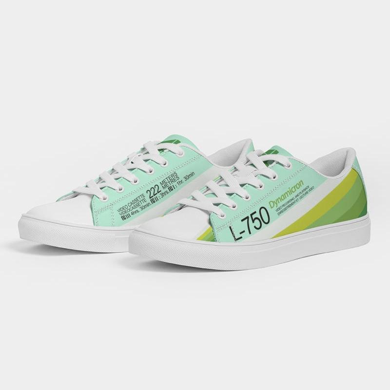 L-750 Betamax Sneaker Verde Remix Men's Faux-Leather Sneaker