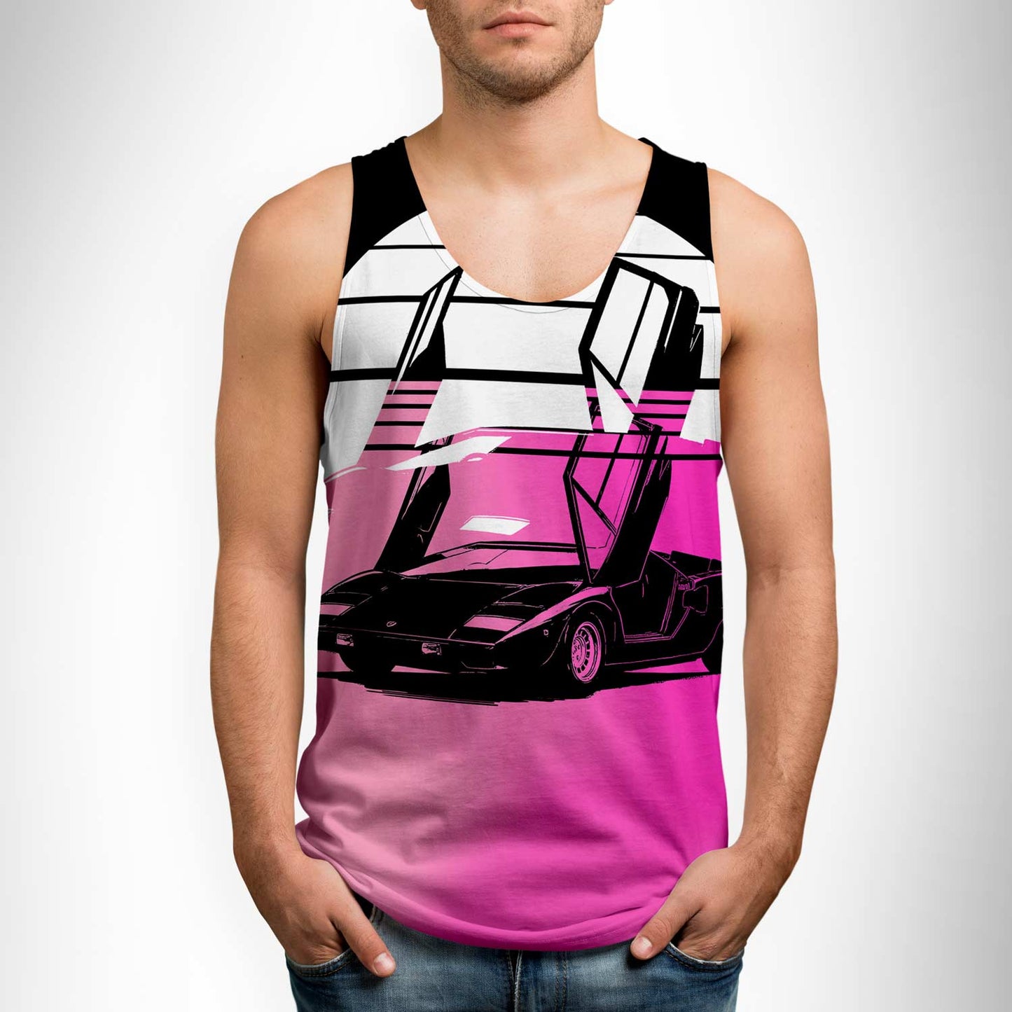 Lambo RetroWave Tank Men's Medium