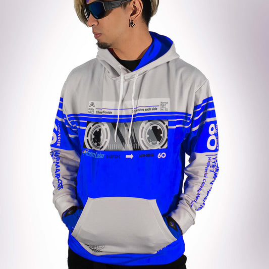 Men's Cassette Throwback Hoodie Nitro Blue