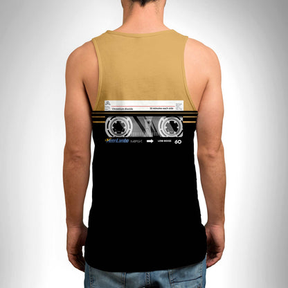 Men's Cassette Throwback Tank Gold/Black