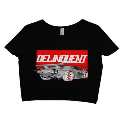 delinquent crop tee