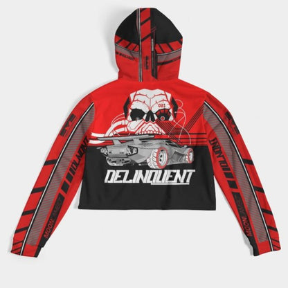 DLNQNT Women's Cropped Hoodie