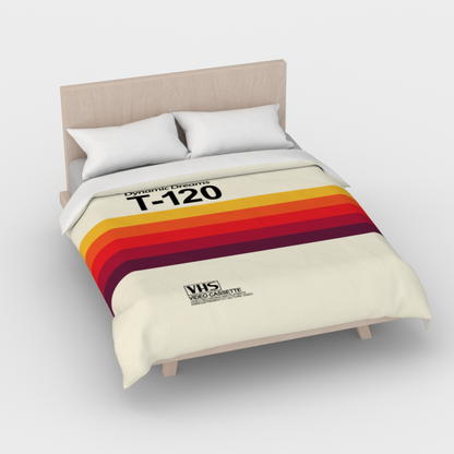 Dynamic VHS Dreams Duvet Cover