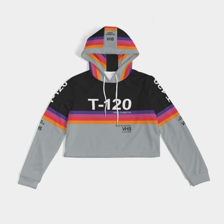 Ladies VHS Classic Cropped Hoodie