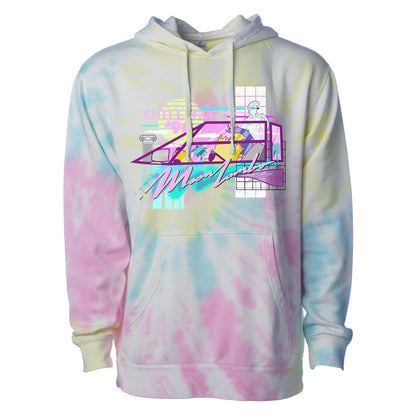 ChillWave Tie Dye Sunset Swirl Hoodie