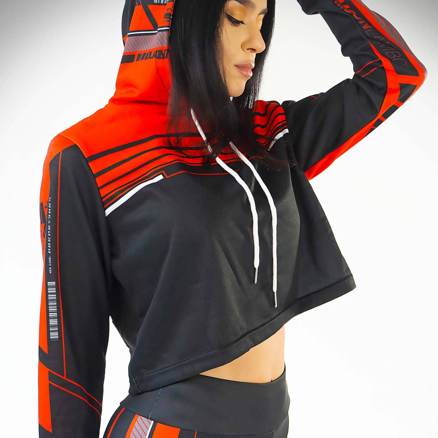 DLNQNT Women's Cropped Hoodie R2S