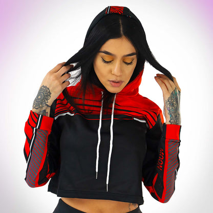 DLNQNT Women's Cropped Hoodie