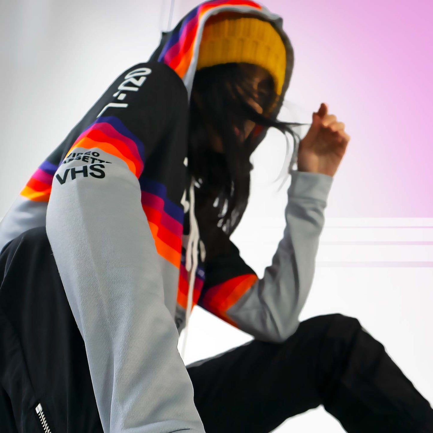 Ladies VHS Classic Cropped Hoodie