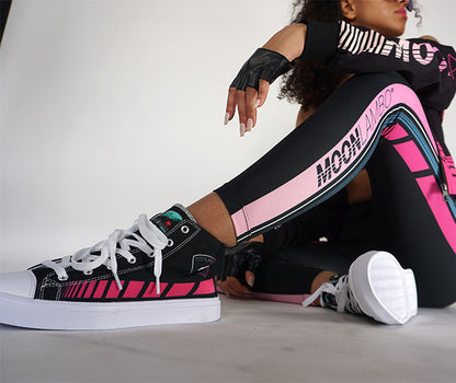 Ladies Retrowave Runner Canvas Hightop Shoe studio sample