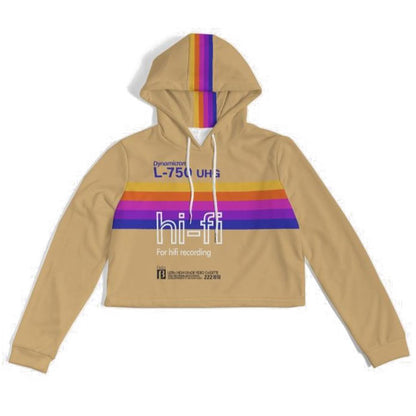 HIFI Betamax Women's Cropped Hoodie