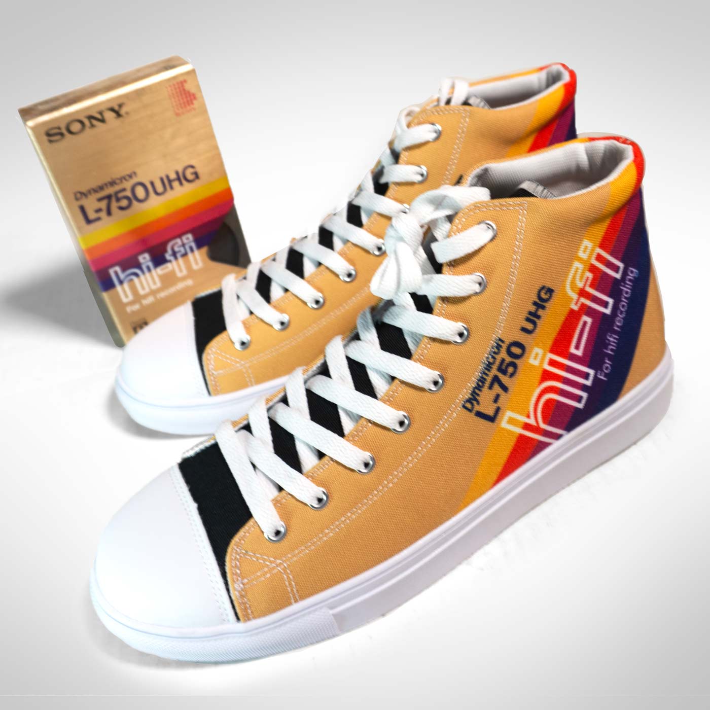 HiFi Betamax Men's Hightop Canvas Shoe