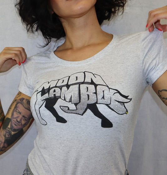 Ladies Heather Bull logo tee (small)