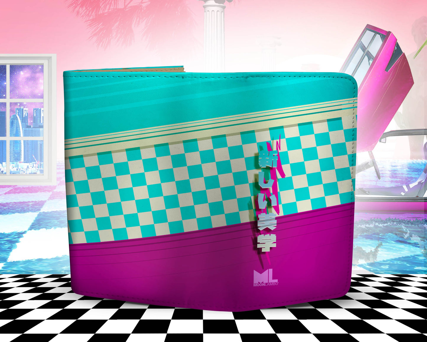 Ladies New aesthetic checkered Wallet