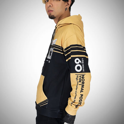 Men's Cassette Throwback Hoodie Gold/Black