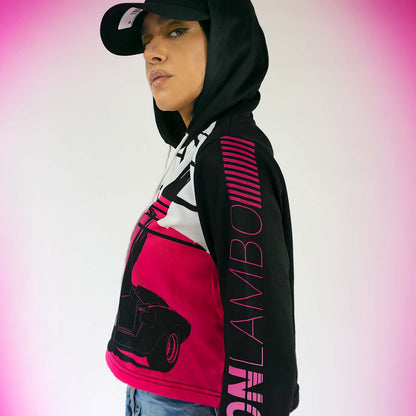 Ladies ML RetroWave Cropped Hoodie