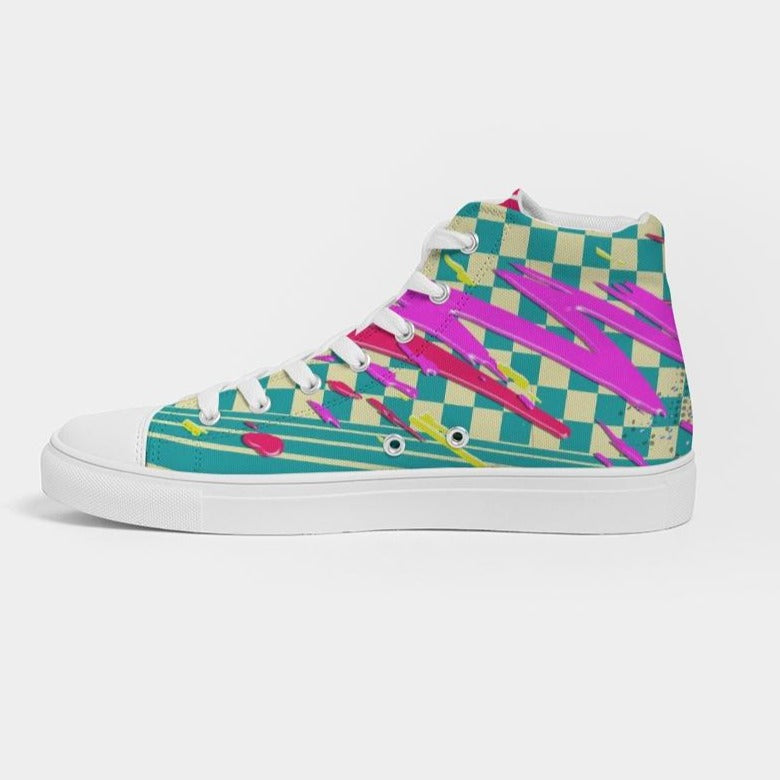 Ladies Phone Talk Hightop Canvas Shoe