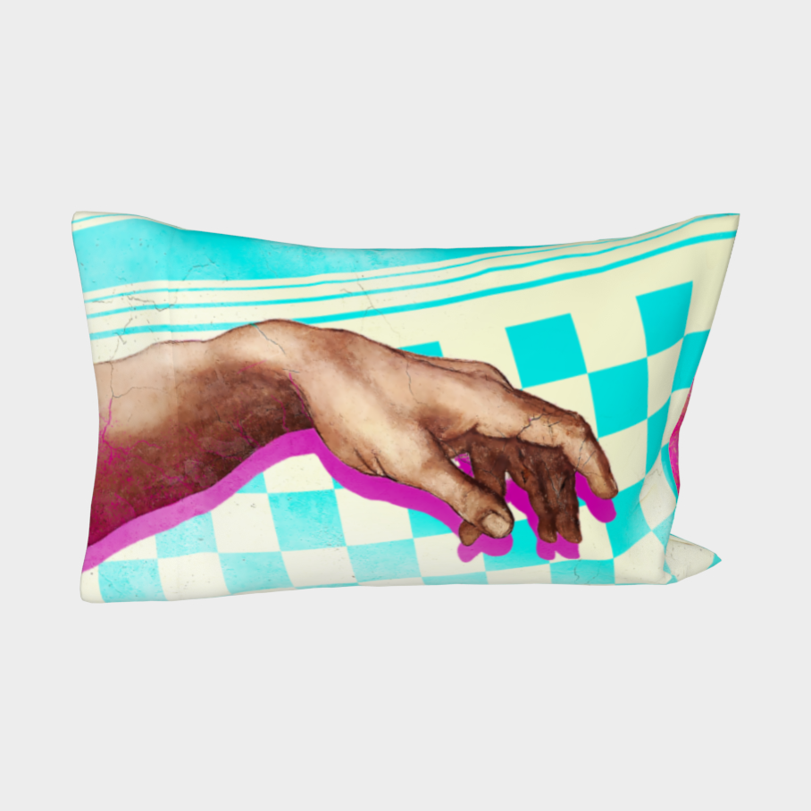 The Hand of Adam Pillow Case