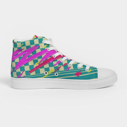 Ladies Phone Talk Hightop Canvas Shoe